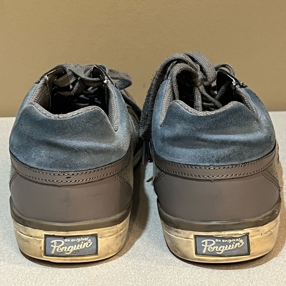 Men's PENGUIN Casual Thaw Canvas Shoes‎ Sneakers Gray & Blue - Size 10 - Picture 2 of 7